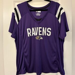 NWOT NFL Ravens Jersey Top Purple Women’s Size 2XL
